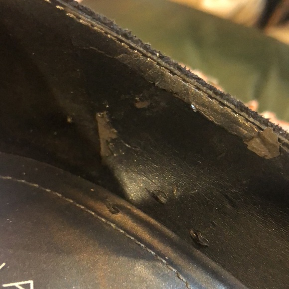 Tahari Size 8.5 Eva heels with beaded embellishments on strap. Black suede. - Picture 14 of 16